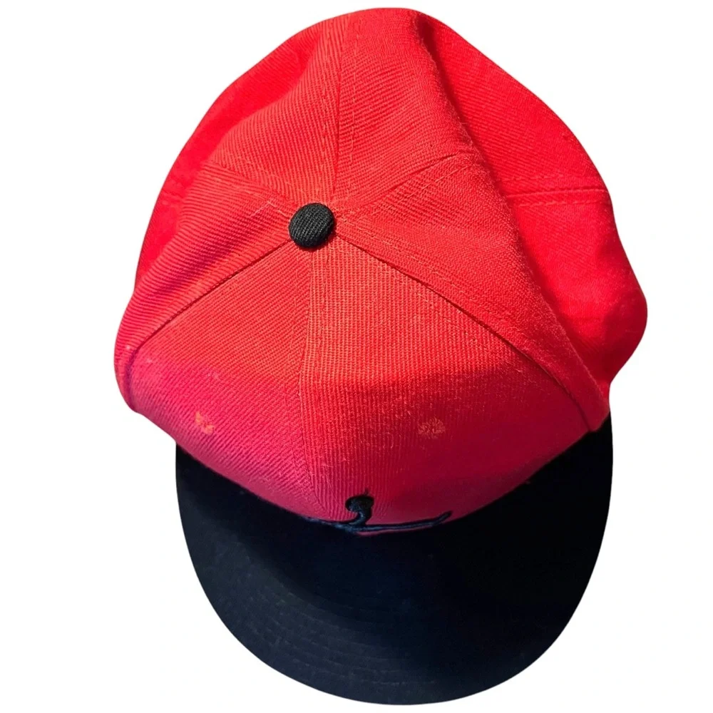AIR JORDAN Snap Back Hat NEW ERA FITS Red Black FAST SHIPPING 1638-15